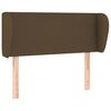 vidaXL Testiera ad Orecchio Marrone Scuro 93x23x78/88 cm in Tessuto