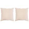 vidaXL Cuscino 2 pz 60 x 60 cm Tutte le stagioni Fibra di Kapok Beige