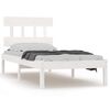 vidaXL Giroletto Bianco in Legno Massello 100x200 cm