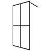 vidaXL Cabina Doccia con Schermo in Vetro Temperato Glassato 80x195 cm