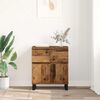 vidaXL Credenza con cassetto Legno vecchio 60 x 35 x 70 cm