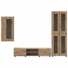vidaXL Set mobile TV FLORIN Rovere artigianale Legno multistrato