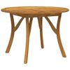 vidaXL Tavolo da Giardino &Oslash; 110 cm Legno Massello di Acacia