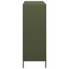 vidaXL Credenza Verde Oliva 101,5x39x103,5 cm in Acciaio