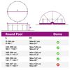 vidaXL Dome Piscina Verde 430 x 430 x 210 cm