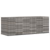 vidaXL Contenitore da Giardino in Rattan PE 291x100,5x104 cm Grigio