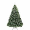 vidaXL Albero di Natale artificiale con 300 LED Verde 180 cm PE e PVC