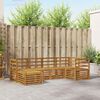 vidaXL Set divani 6 pcs Naturale Legno di Acacia Massello