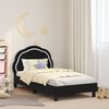 vidaXL Struttura letto bambini con testata Nero 80 x 160 cm Velluto
