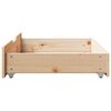 vidaXL Cassettoni da Letto con Ruote 2 pz 85x55x17 cm in Legno di Pino