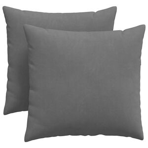 vidaXL Cuscini da Divano 2 pcs Grigio scuro 45 x 45 cm Tessuto