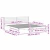 vidaXL Struttura del letto Marrone cerato 200 x 210 cm Pino massello