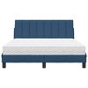 vidaXL Letto con Materasso Hanko Blu 140x190 cm in Tessuto