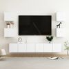 vidaXL Set di Mobili Porta TV 7 pz Bianco in Legno Multistrato