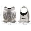 vidaXL Corazza da Cavaliere Medievale Replica LARP Argento in Acciaio