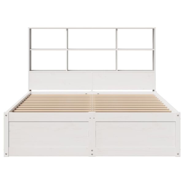 vidaXL Letto senza Materasso Bianco 120x190 cm Legno Massello di Pino