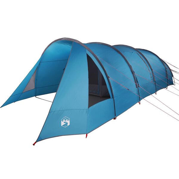 vidaXL Tenda a tunnel con tetto Blu e Grigio 778 x 356 x 210 cm