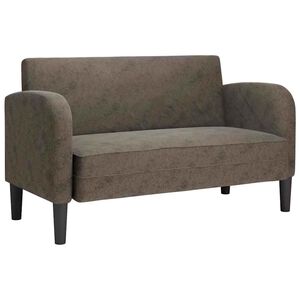 vidaXL Divano Divanetto Grigio Scuro 110 cm in Similpelle