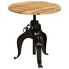 vidaXL Tavolo da Bar in Legno Massello di Mango 75x(76-110) cm