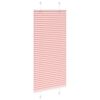 vidaXL Tenda Plissettata Rosa 65x150 cm Larghezza Tessuto 64,4 cm