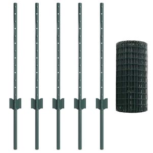 vidaXL Recinzione Euro con palo 10 x 0,6 m Acciaio rivestito in PVC
