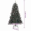 vidaXL Albero di Natale artificiale con 150 LED Verde 150 cm