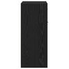 vidaXL Mobile da Bagno Rovere Nero 60 x 33 x 80 cm Legno multistrato