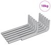 vidaXL Chiave Esagonale 2118 pcs Argento 32 x 86 mm Acciaio