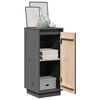 vidaXL Credenze 2 pz Grigie 31,5x34x75 cm in Legno Massello di Pino