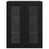 vidaXL Armadi da Muro 2 pcs Rovere nero 69,5 x 34 x 90 cm
