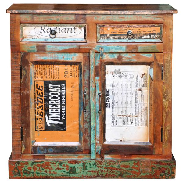 vidaXL Credenza in Legno di Recupero Vintage con 2 Cassetti e 2 Ante