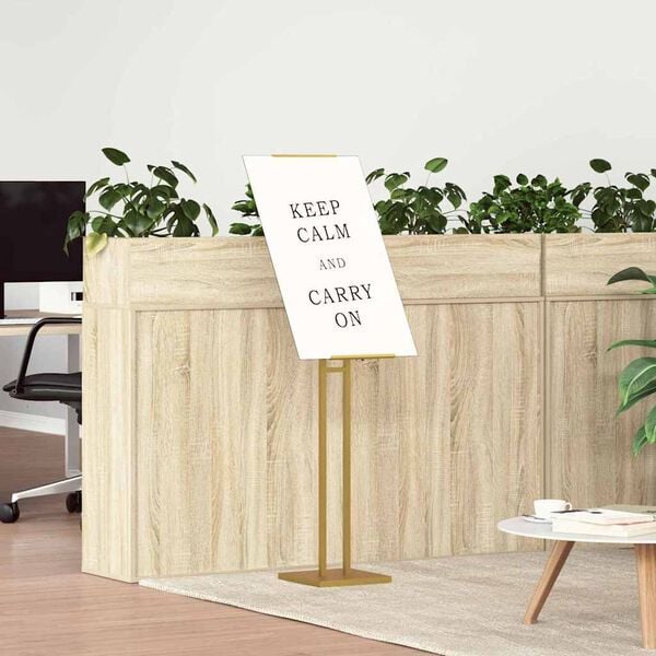 vidaXL Espositori per Fiere Oro 26,5 x 26,5 x 127 cm Acciaio