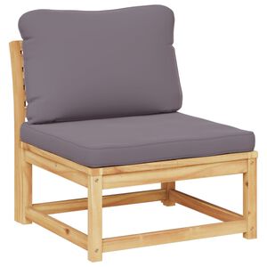 vidaXL Divano da Giardino con Cuscini in Legno Massello Acacia