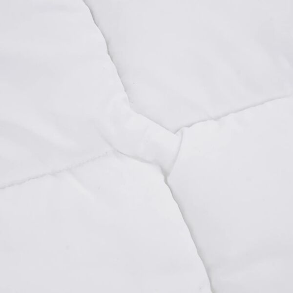 vidaXL Coprimaterasso Bianco 160x200 cm