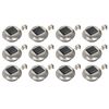 vidaXL Lampade Solari da Esterno 12 pz LED Rotonde 12 cm Bianche