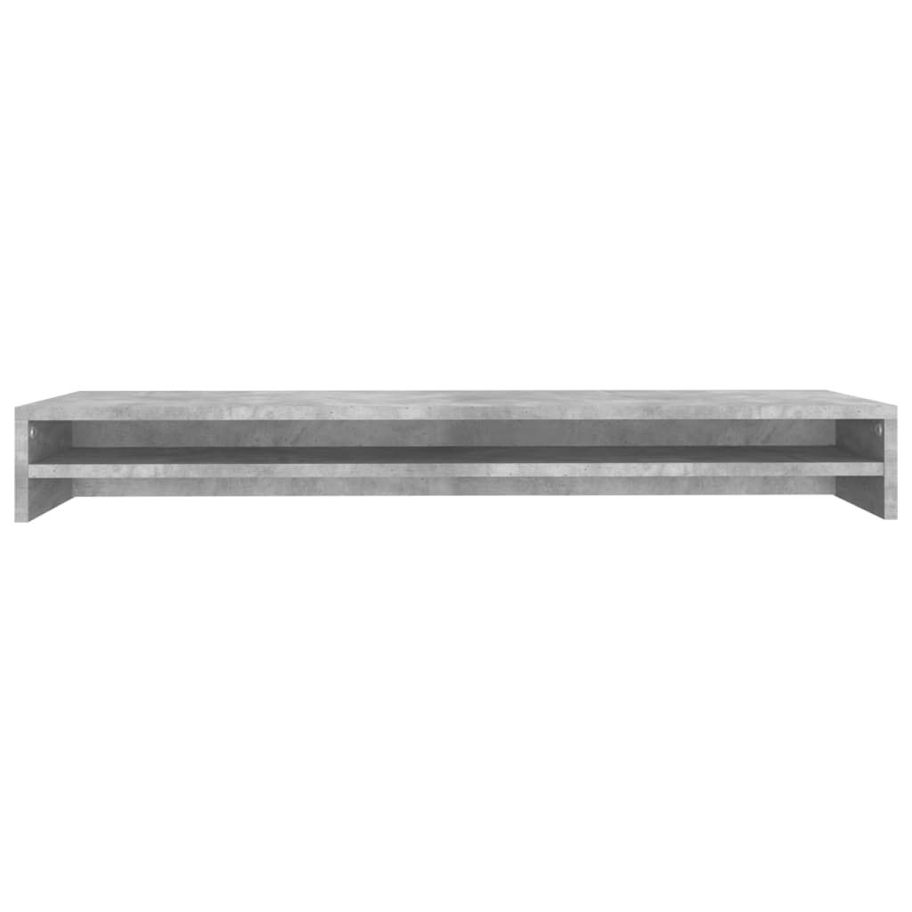 VidaXL Supporto Per Monitor In Legno Multistrato 55x23x14 Cm Grigio Sonoma, Ergonomico Con Piedini Regolabili