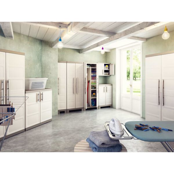 Keter Armadietto con Scaffali Excellence Beige e Talpa 182 cm