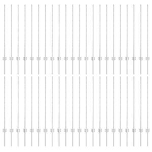 vidaXL Palo della recinzione 88 pcs Argento 140 cm Acciaio