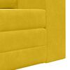 vidaXL Divano letto 60cm Giallo Velluto