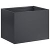 vidaXL Vaso da giardino Antracite 40 x 30 x 30 cm