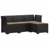 vidaXL Divano da giardino 4 posti con cuscini aspetto rattan PP