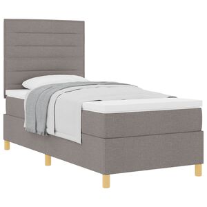 vidaXL Letto a molle con testiera Talpa 80 x 200 cm Tessuto