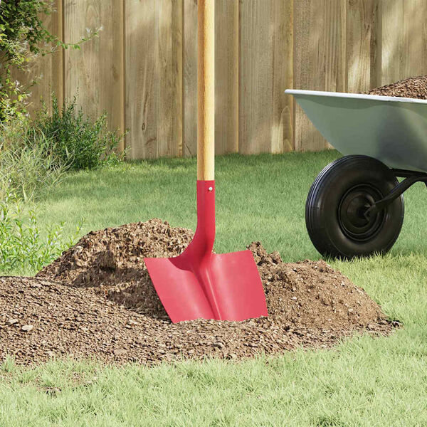 vidaXL Testa di Pala Rosso 39,5 x 27,5 cm Acciaio verniciato a polvere