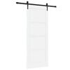 vidaXL Porta scorrevole ORKDAL Bianco 83 x 202 cm Pino massello