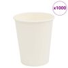 vidaXL Bicchieri da Caff&egrave; in Carta 1000 pz 8oz 200ml Bianco