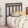 vidaXL Testiera Letto Grigia 81x4x100 cm in Legno Massello di Pino