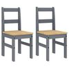 vidaXL Sedie da Pranzo 2 pz Panama 105x30x45 cm Legno Massello Pino