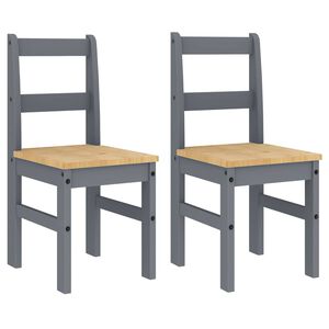 vidaXL Sedie da Pranzo 2 pz Panama 105x30x45 cm Legno Massello Pino