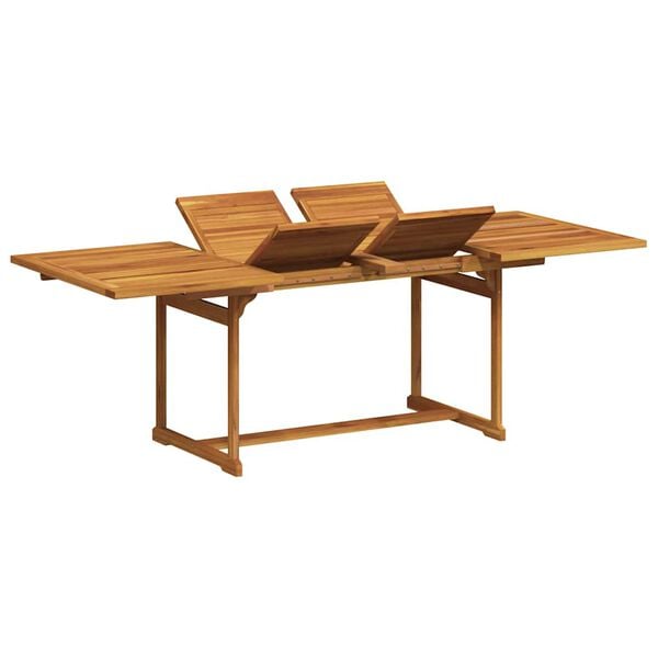 vidaXL Set Pranzo da Giardino 7pz Legno Massello di Acacia e Textilene
