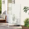 vidaXL Schermo per Privacy Bianco 100 x 50 x 180 cm Acciaio